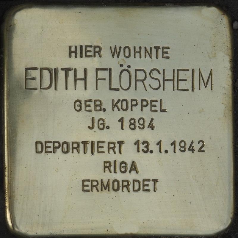 Stolperstein für Edith Flörsheim