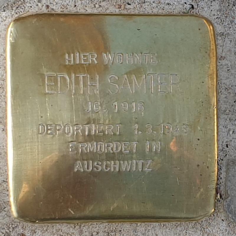Stolperstein Edith Samter