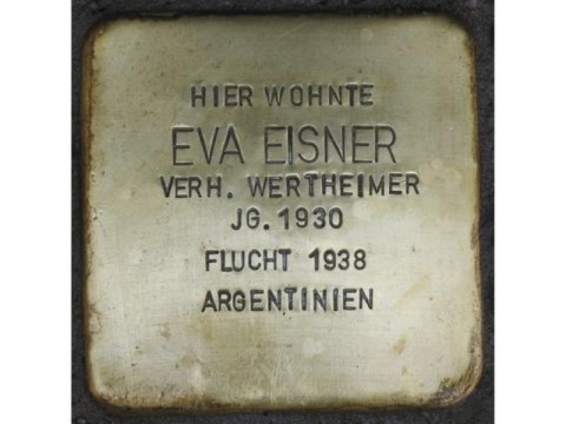 Stolperstein Eva Eisner, Bild: Bild: Stolpersteine-Initiative CW, Hupka