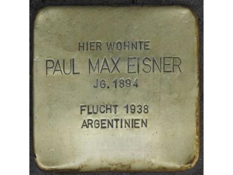 Stolperstein Max Paul Eisner, Bild: Stolpersteine-Initiative CW, Hupka