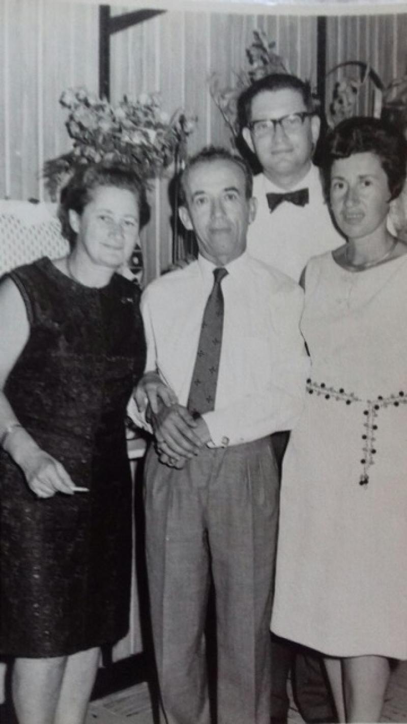 Die Schwestern Eisner mit Ehemännern; Foto: Familienbesitz  (Noemi Wertheimer)