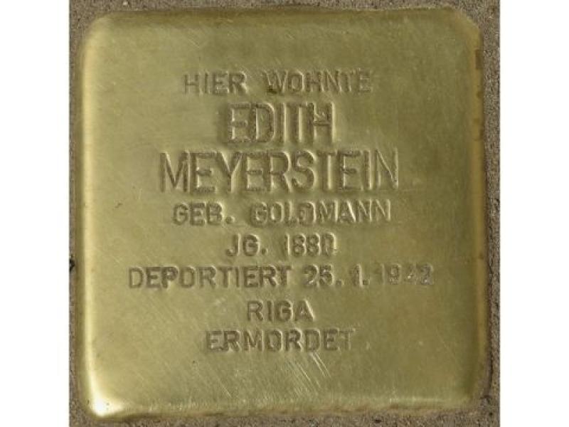 Stolperstein Edith Meyerstein © H. J. Hupka