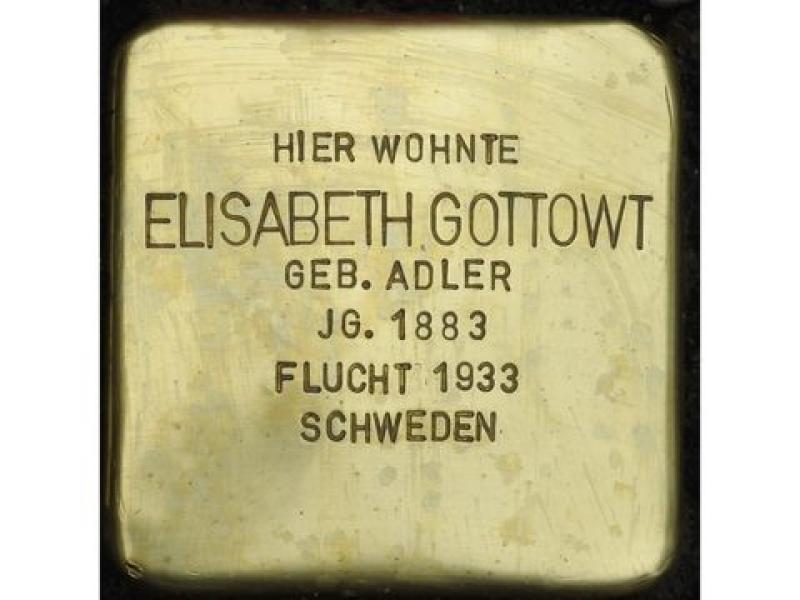 Elisabeth Gottowt © Stolpersteininitiative, Hupka