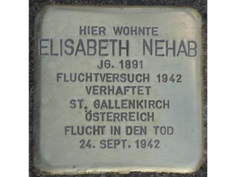 Stolperstein Elisabeth Nehab © H. J. Hupka