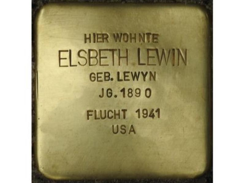 Stolperstein für Elsbeth Lewin