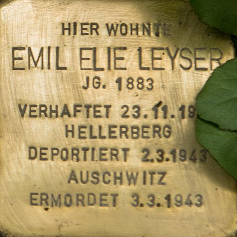 Stolperstein für Emil Leyser