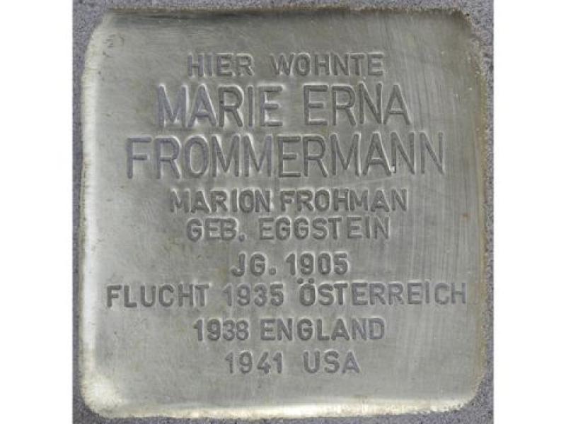 Stolperstein Marie Erna Frommermann © H. J. Hupka