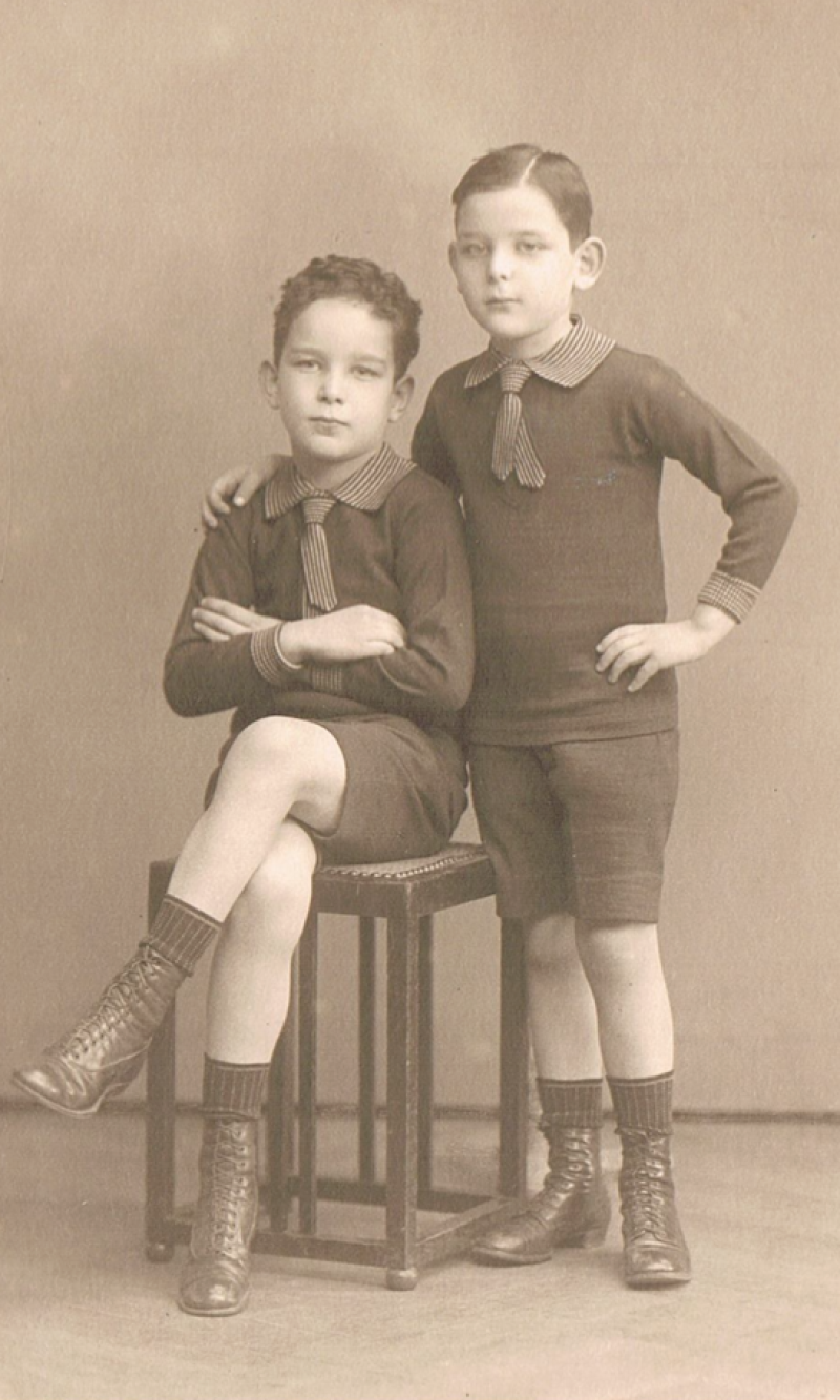 Ernst und Paul Hans Bamberg 1918