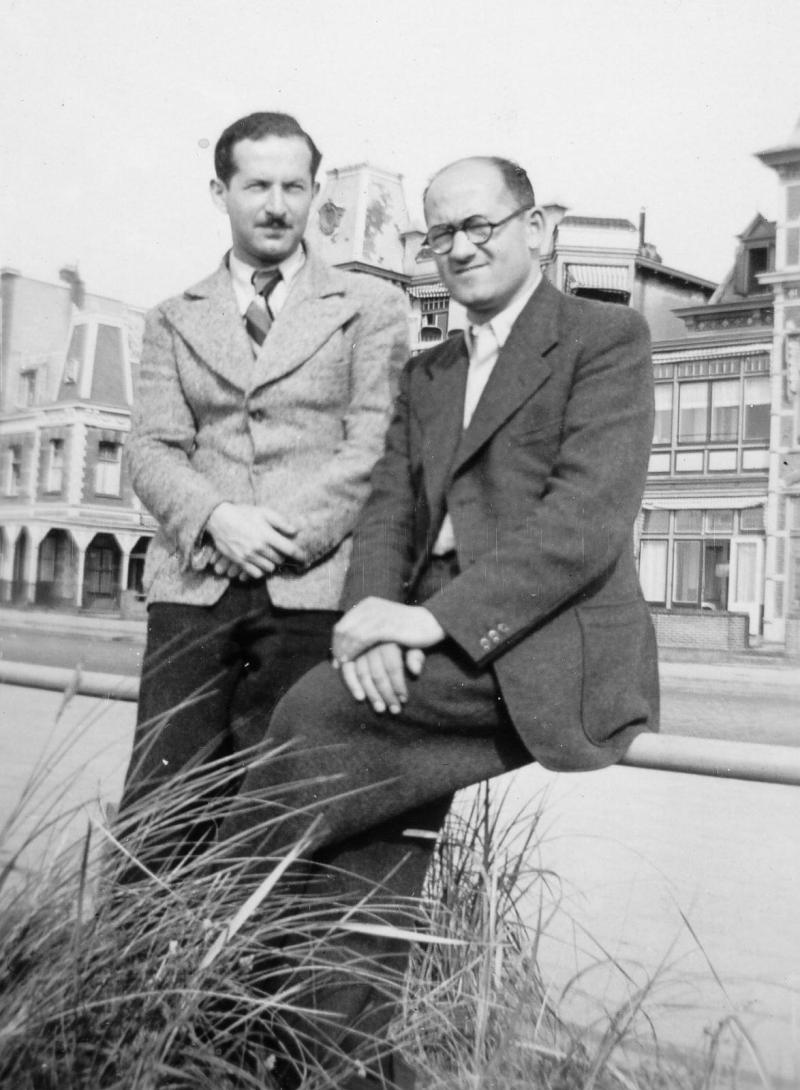 Luise Levys Sohn Erwin mit ihrem Bruder Willi Lutterkort, 1938 in Amsterdam © Familienbesitz