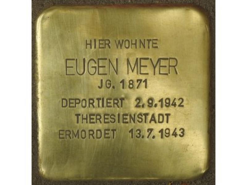 Stolperstein Eugen Meyer © Stolpersteine-Initiative CW, Hupka
