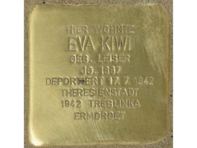 Stolperstein Eva Kiwi © H. J. Hupka