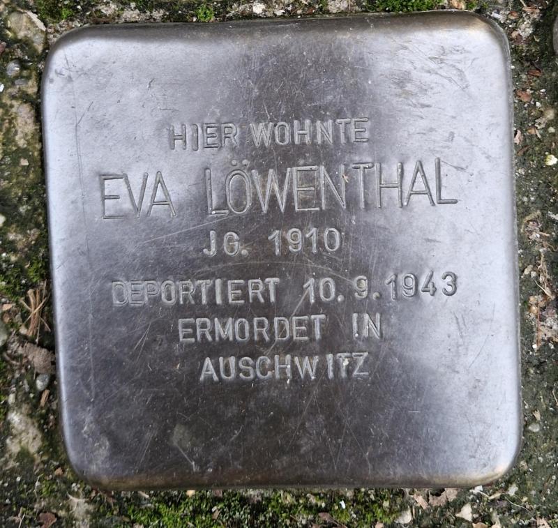 Stolperstein für Eva Löwenthal © MTS