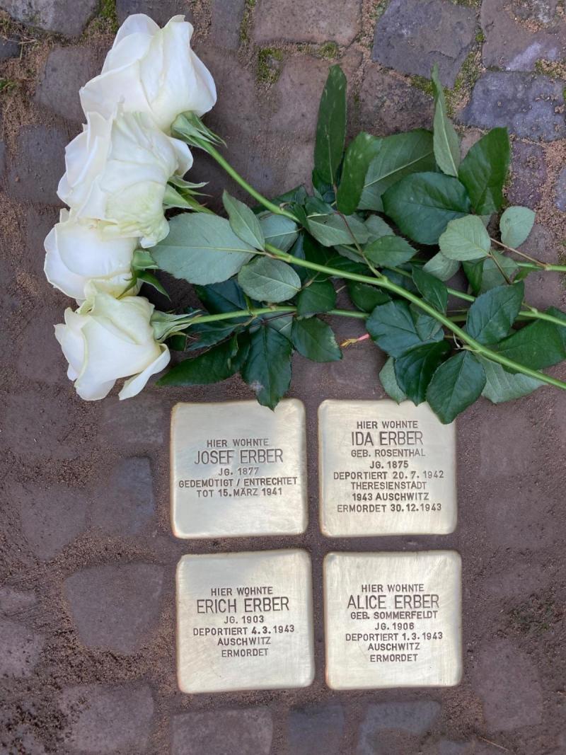 Stolpersteine Familie Erber © Koordinierungsstelle Stolpersteine Berlin