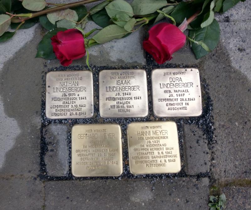 Stolpersteine Familie Lindenberger © Koordinierungsstelle Stolpersteine Berlin