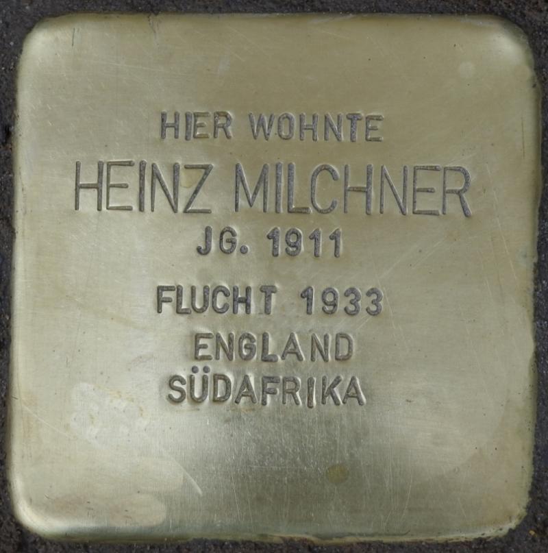 Stolperstein Heinz Milchner (Bild: Stolpersteine-Initiative CW, Hupka)