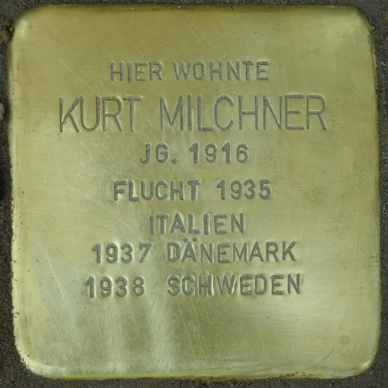 Stolperstein Kurt Milchner (Bild: Stolpersteine-Initiative CW, Hupka)