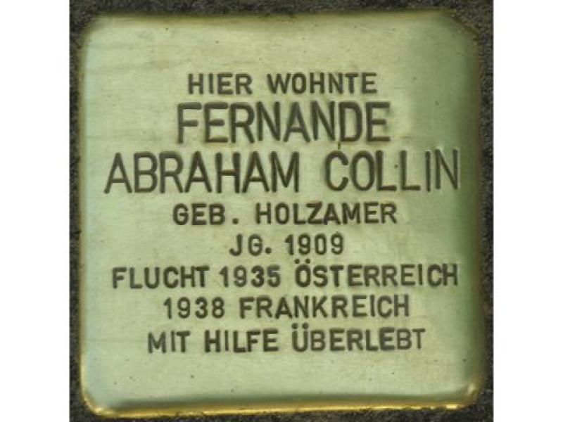 Stolperstein Fernande Abraham Collin © H. J. Hupka 