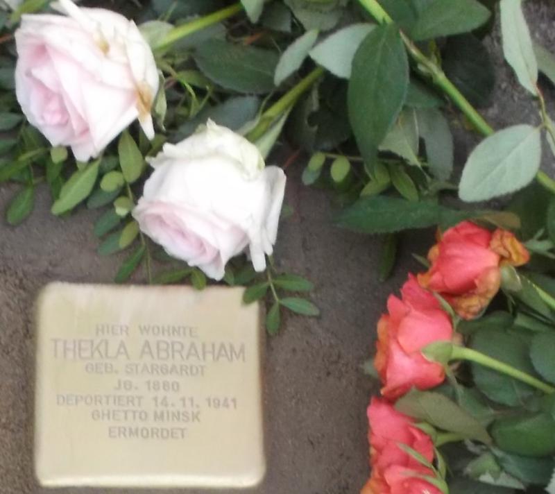 Stolperstein für Thekla Abraham © I.Witte