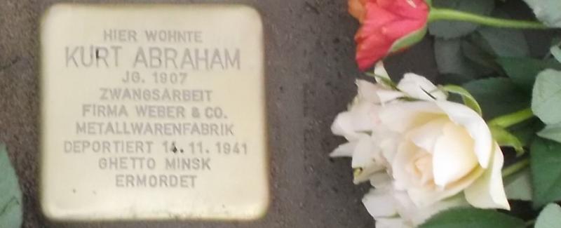 Stolperstein für Kurt Abraham © I. Witte