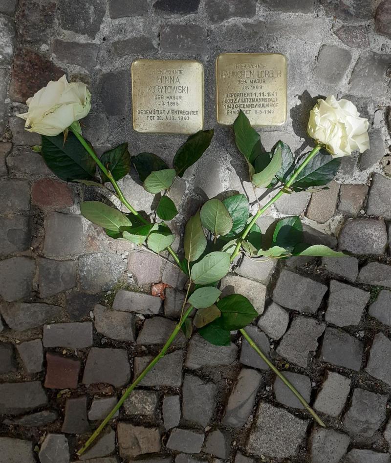 Stolpersteine für Hannchen Lorber und Minna Korytowski © J. Ferchland