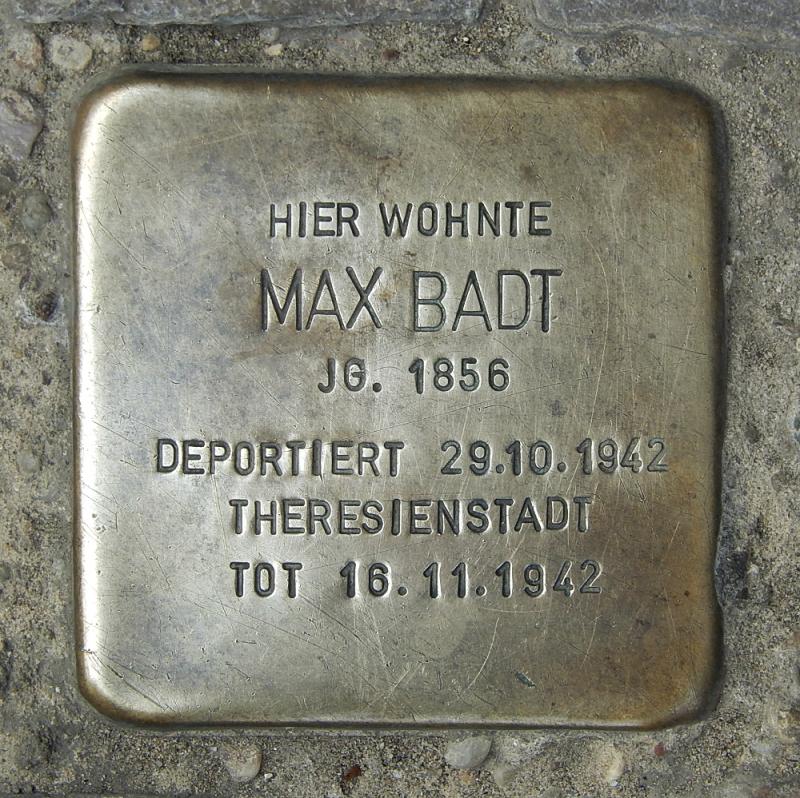 Stolperstein für Max Badt