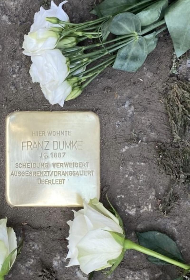 Stolperstein für Franz Dumke © E. Grunert