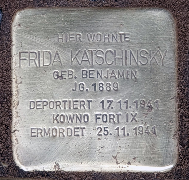 Stolperstein für Frida Katschinsky