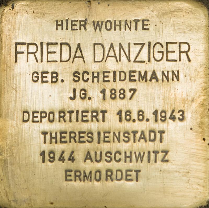 Stolperstein für Frieda Danziger