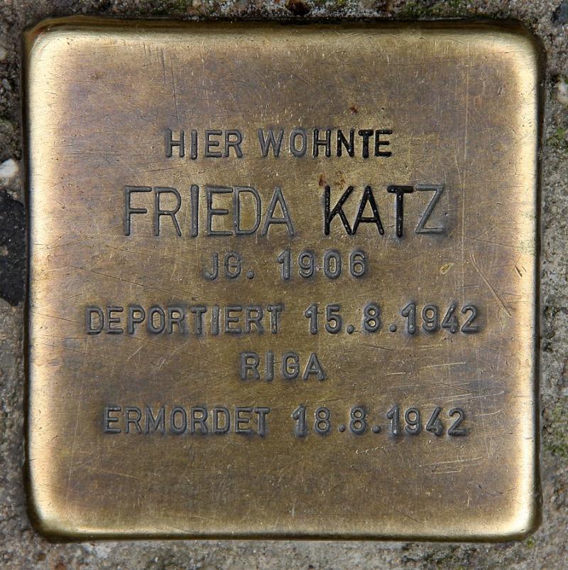 Stolperstein für Frieda Katz © OTFW