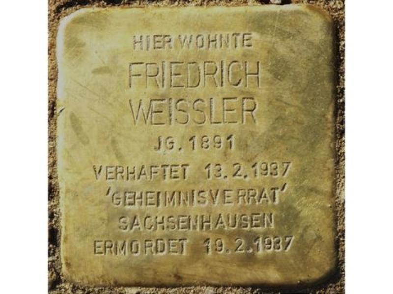 Friedrich Weißler; Bild: Stolpersteininitiative - H.J. Hupka