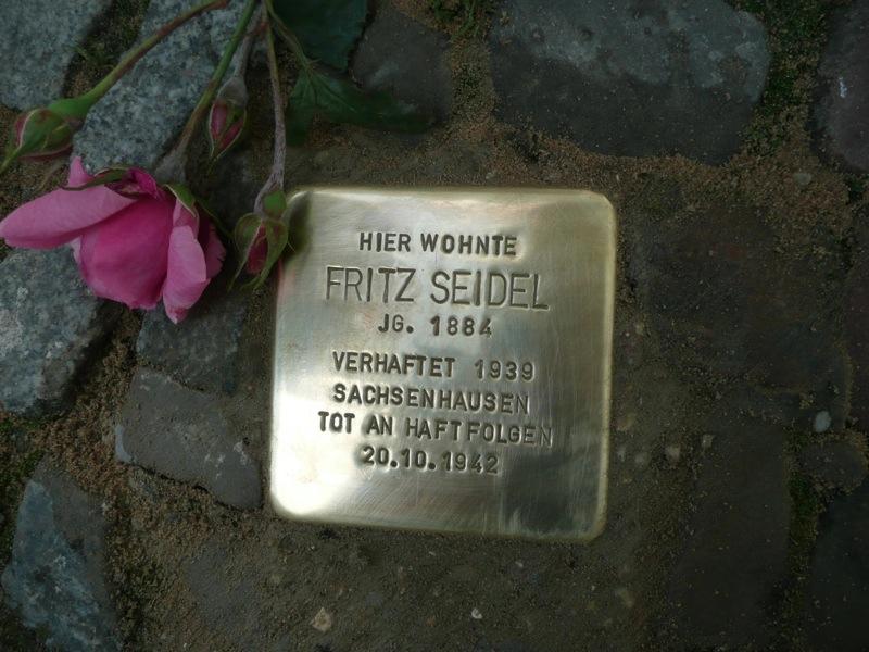 Stolperstein für Fritz Seidel