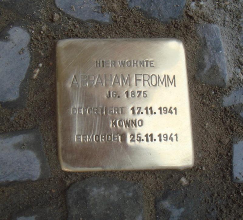 Stolperstein für Abraham Fromm