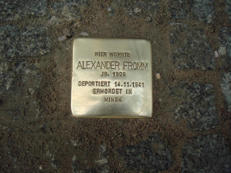 Stolperstein für Alexander Fromm