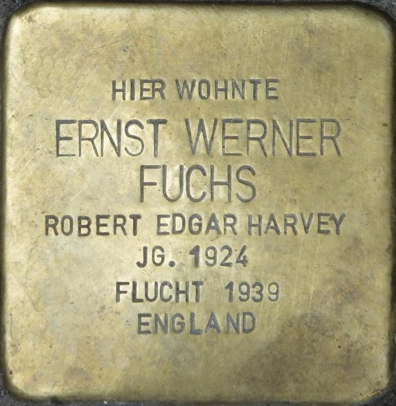 Stolperstein Ernst Werner Fuchs (Bild: Stolpersteine-Initiative CW, Hupka)