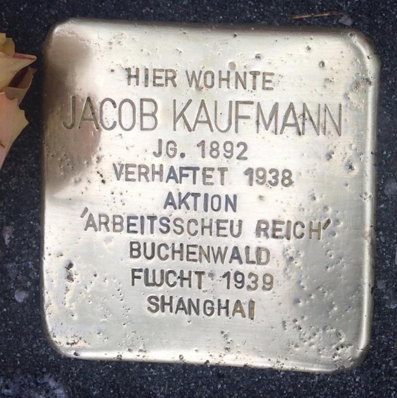 Stolperstein Jakob Kaufmann / © Stolperstein Initiative