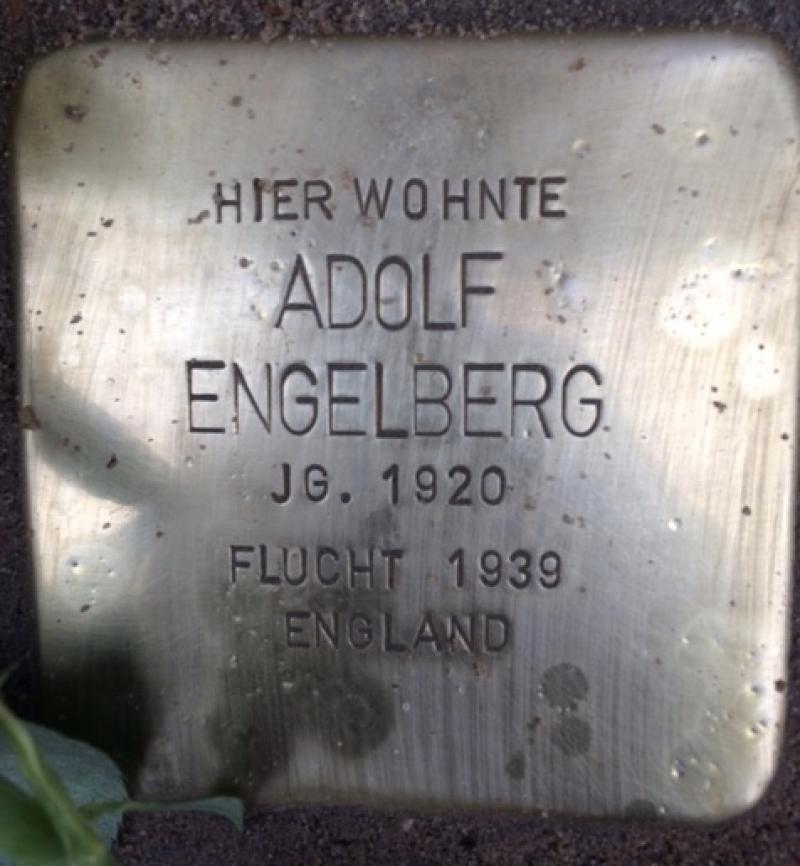 Stolperstein Adolf Engelberg, Foto: Initiative
