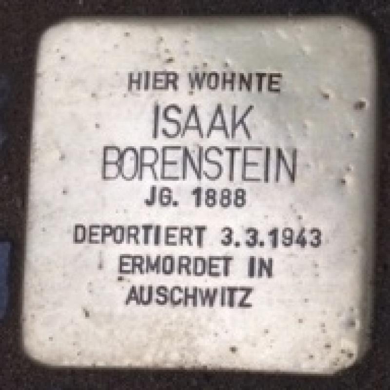 Stolperstein Isaak Borenstein © Stolperstein-Initiative Mitte