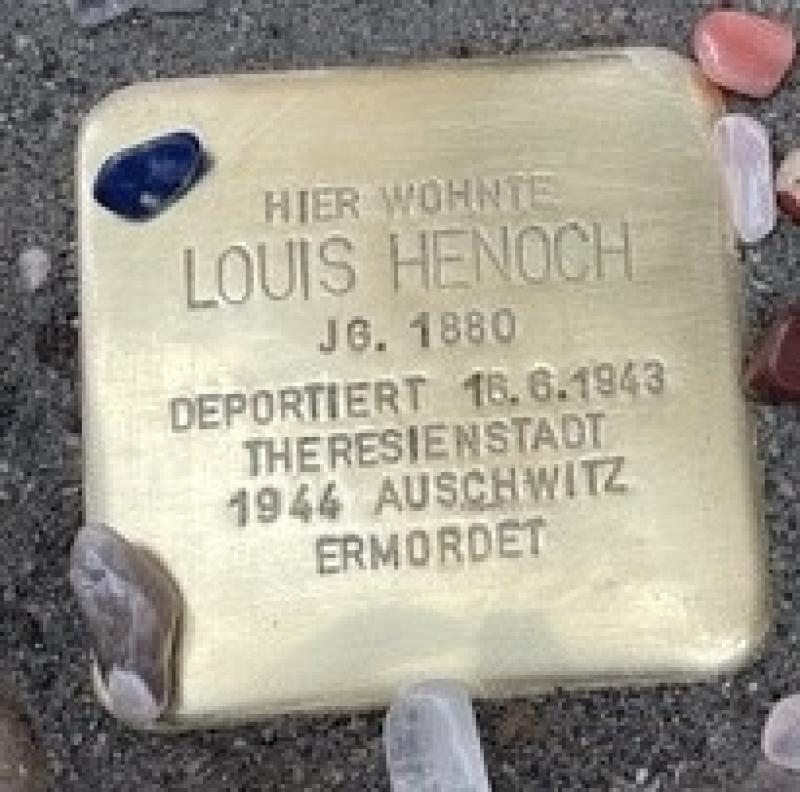 Stolperstein Louis Henoch, Foto: Anja-Susann Schröder