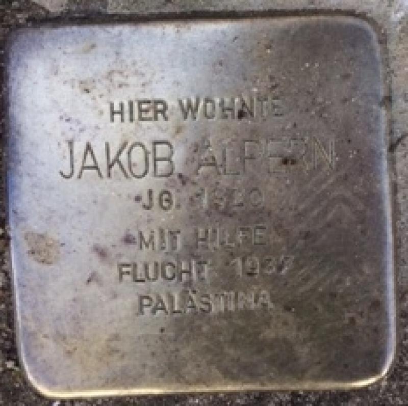 Stolperstein Jakob Alpern © Stolperstein Initiative Mitte