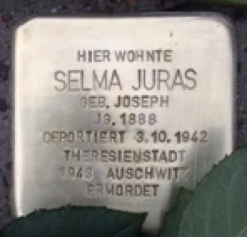 Stolperstein Selma Juras © Initiative Mitte