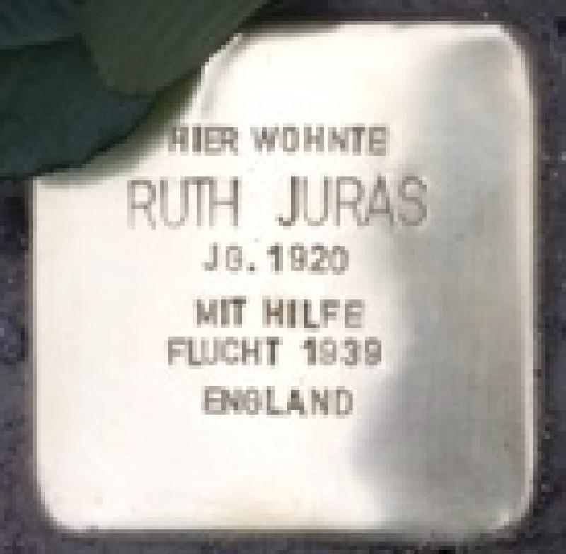 Stolperstein Ruth Juras © Initiative Mitte