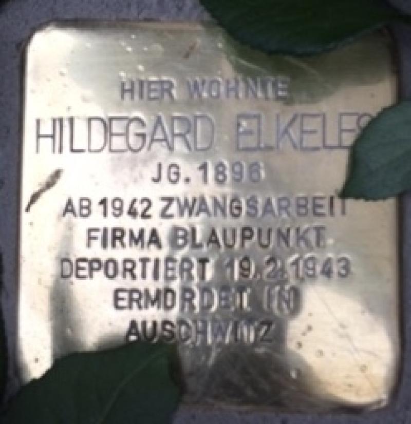 Stolperstein Hildegard Elkeles © Initiative Mitte