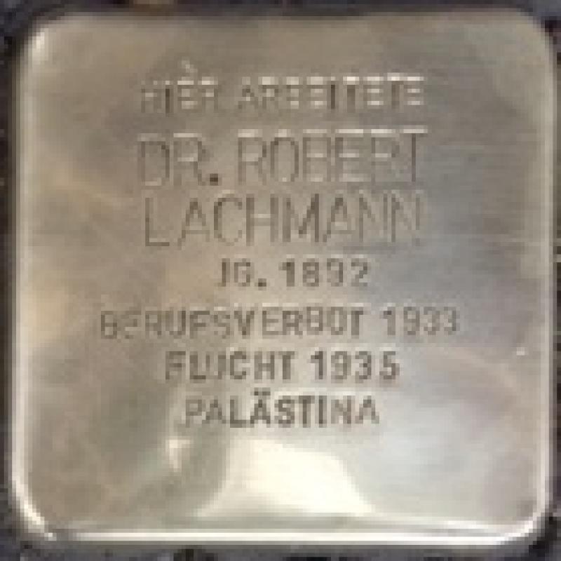 Stolperstein Dr. Robert Lachmann © Initiative Mitte