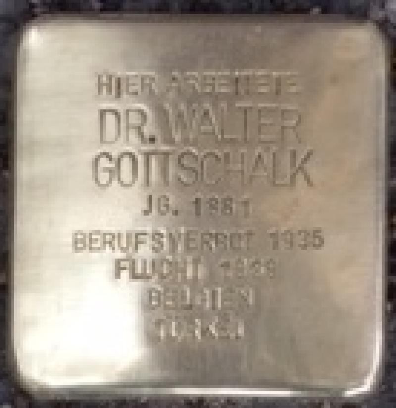 Stolperstein Ernst Daniel Goldschmidt © Initiative Mitte