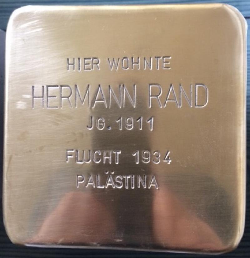 Stolperstein Hermann Rand © Initiative Mitte