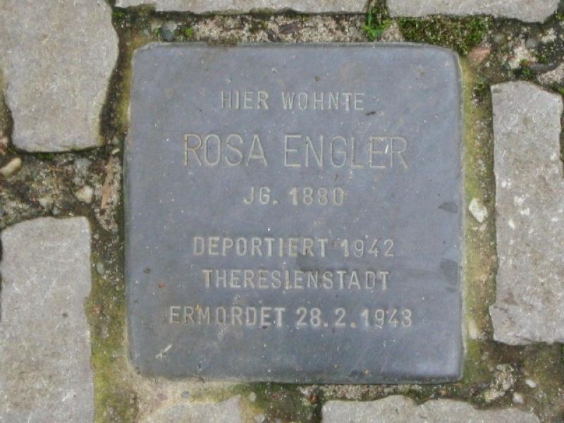 Stolperstein für Rosa Engler. Copyright: MTS