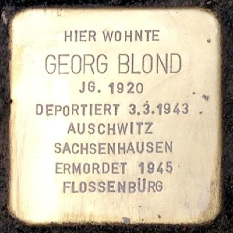 Stolperstein für Georg Blond