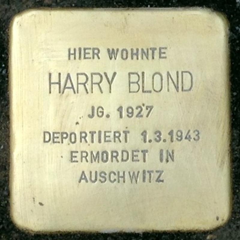 Stolperstein für Harry Blond