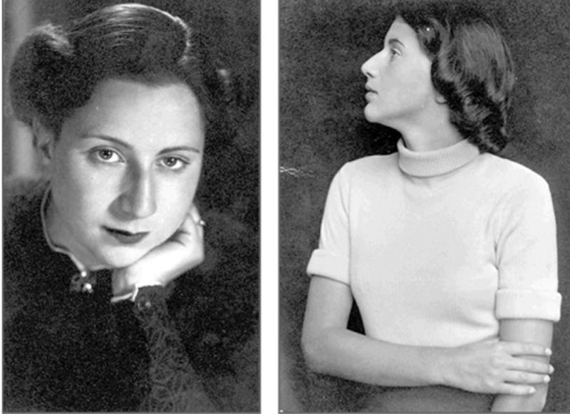 Gerda (links) und Lilli (rechts), dem Buch „Dear Uli“ mit Genehmigung des Verfassers Peter Schweitzer entnommen.