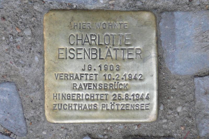 Foto: Initiative Stolpersteine Charlottenburg-Wilmersdorf